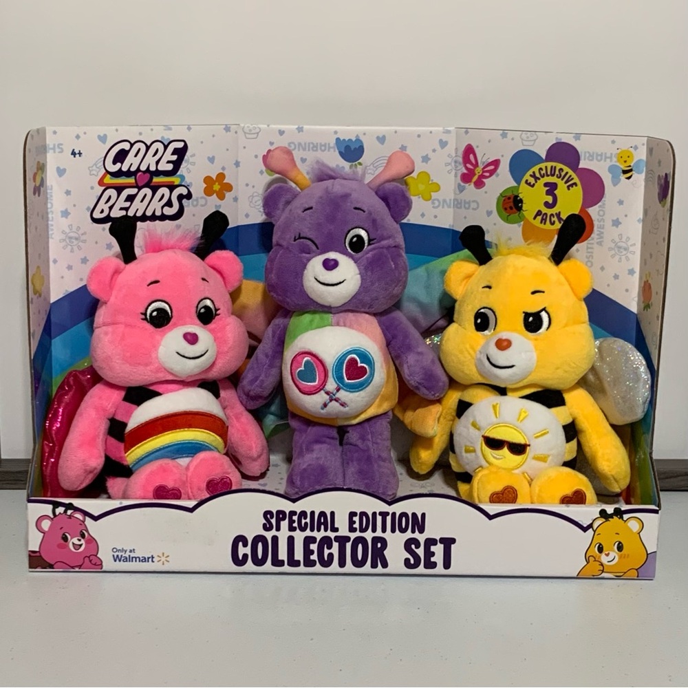 Care Bears Exclusive 3-Pack Special Edition Collector Set-New